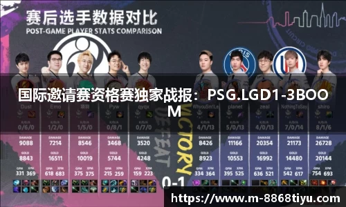 国际邀请赛资格赛独家战报：PSG.LGD1-3BOOM